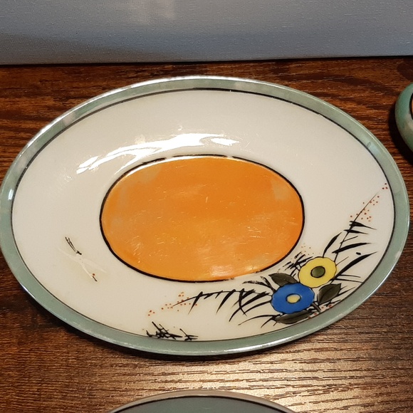 Vintage Goldcastle Chikusa Japan Teapot with lid & Underplate hand paint… - Picture 7 of 13